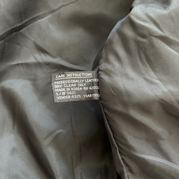 Vintage 1993 g4000 Leather Suede Fringe Jacket - Picture 7 of 8